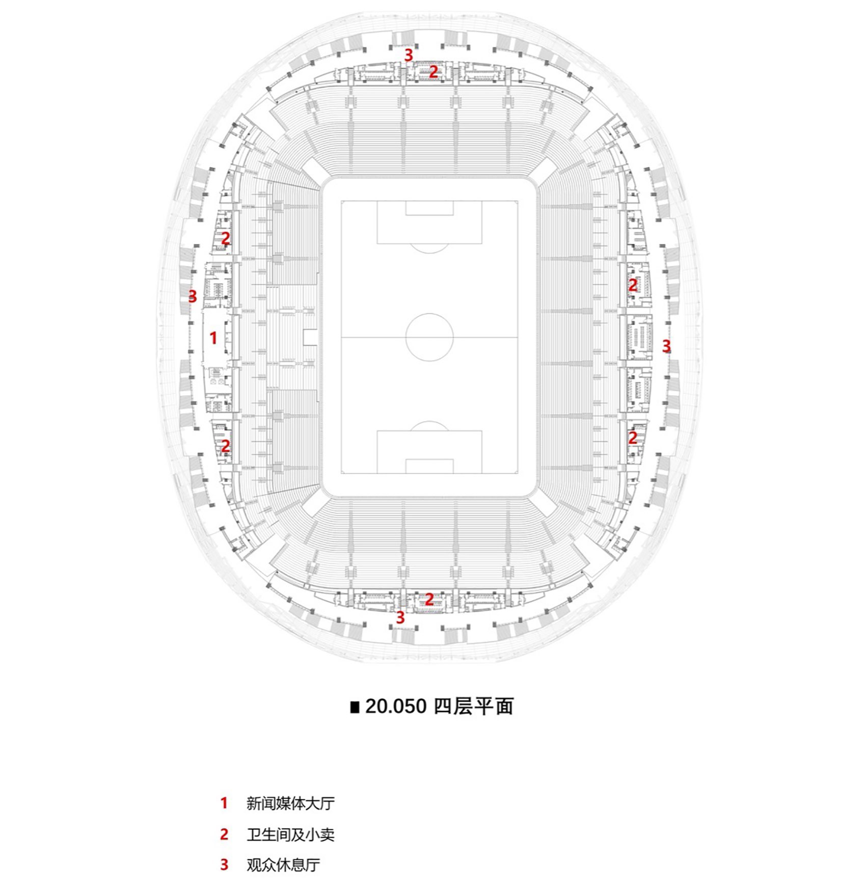 qingdao youth football stadium by cswadi