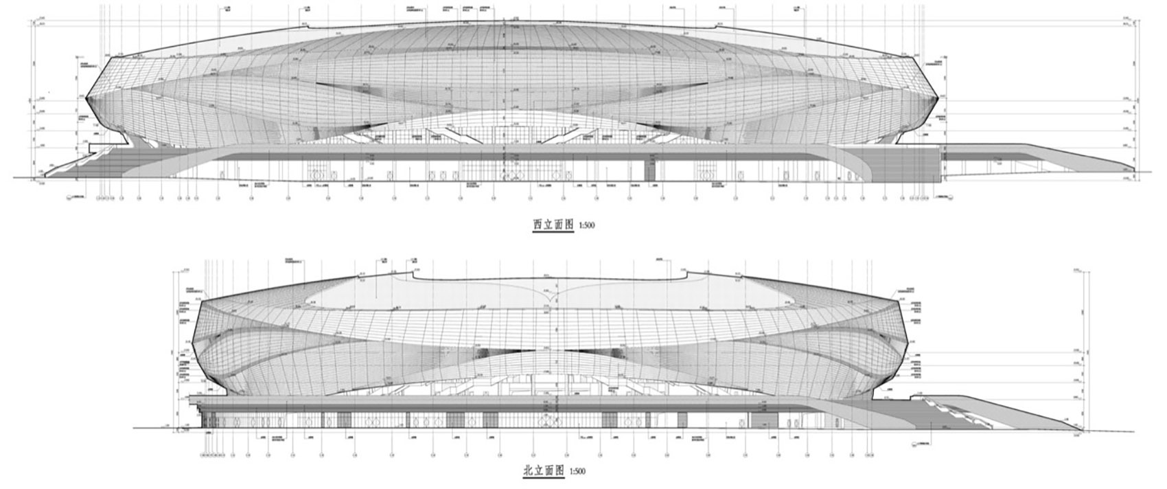 qingdao youth football stadium by cswadi