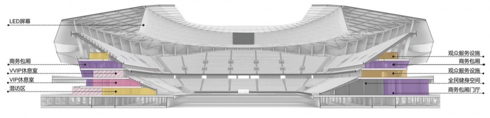 qingdao youth football stadium by cswadi