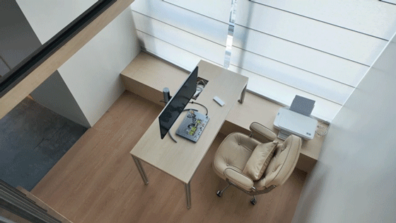 sunset signal office space by point depth design