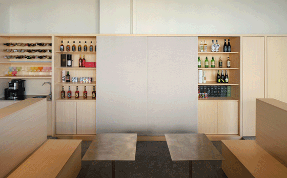 sunset signal office space by point depth design