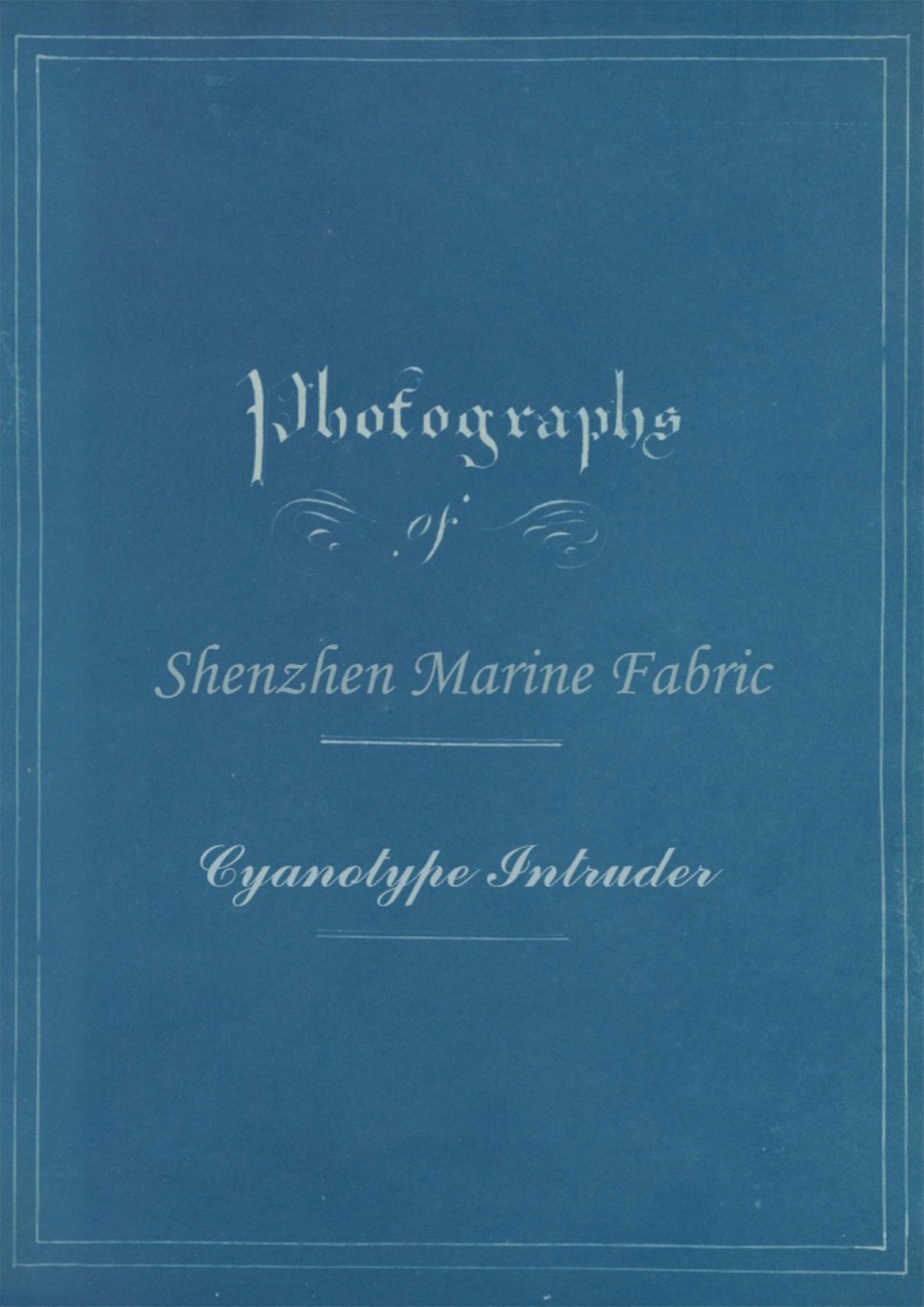 Book Cover of the project photographs of shenzhen marine fabric