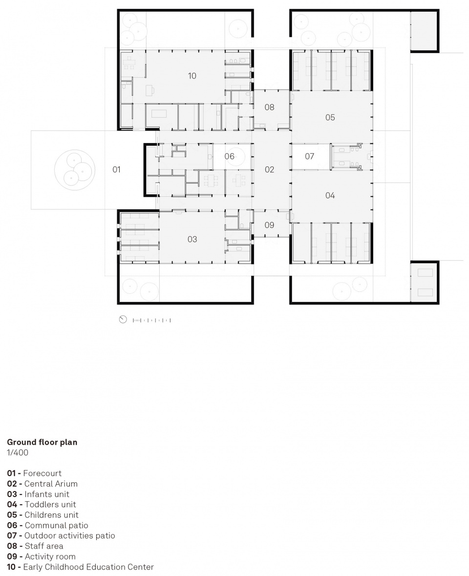 CES COM PLAN 400 intercommunal daycare and early childhood center in espalion
