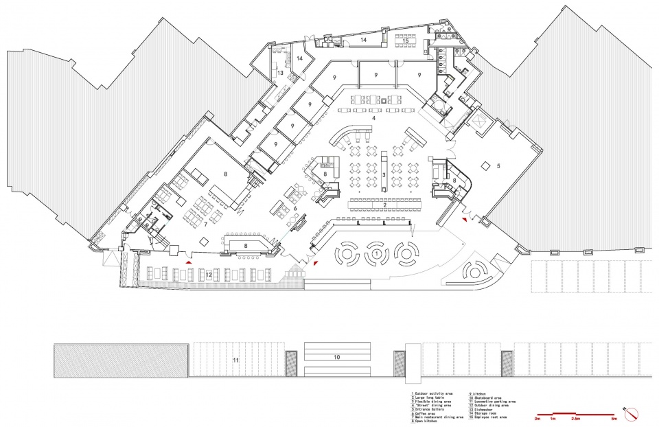 layout meeteat hengyang by lel design studio