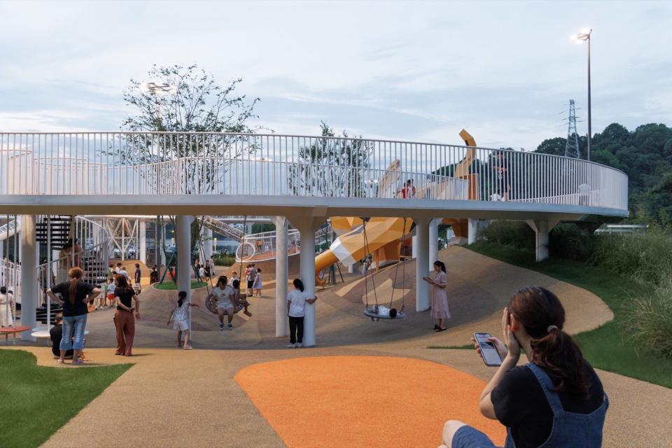 liuquan lake childrens park 16地形多样性重构之后的活动空间