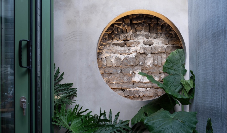 ▼庭院老墙与植物,Old walls and plants in the courtyard ©向量建筑