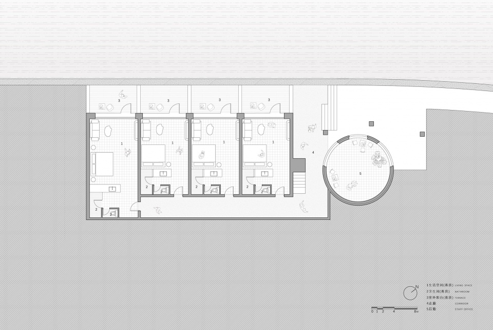 平面 1F plan 1 orange bay homestay