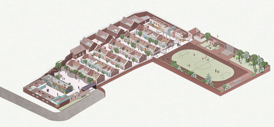 轴测图 beijing agilearning school