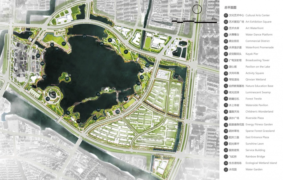 changshu qin lake park by ged