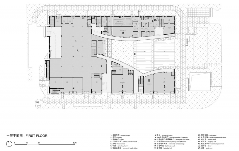zhelin community center by one design