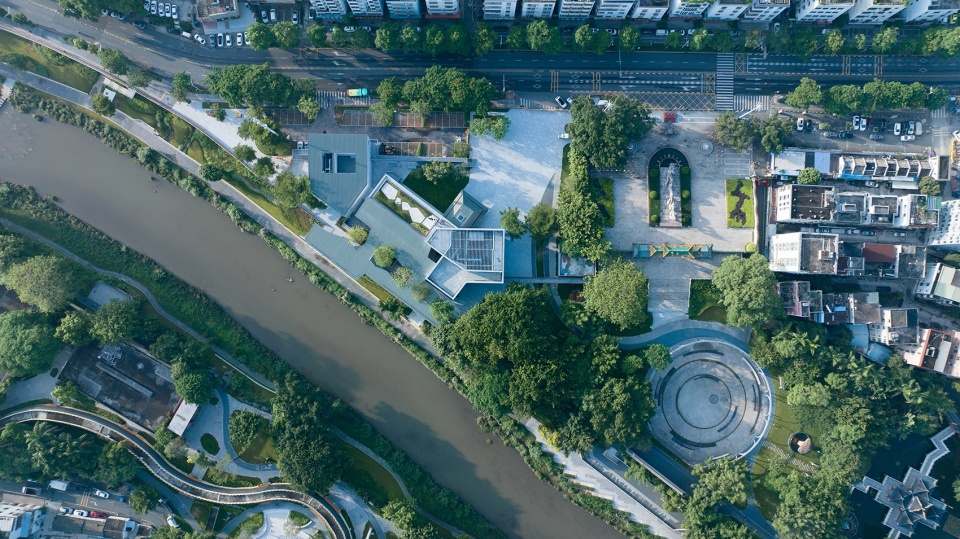 longgang river blueway pavilion by atelier liu yuyang
