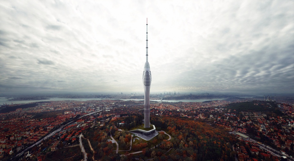 istanbul tv radio tower by maa
