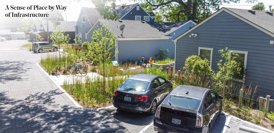 2023 ASLA RESIDENTIAL DESIGN AWARD OF EXCELLENCE The Rain Gardens at 900 Block by Gresham Smith