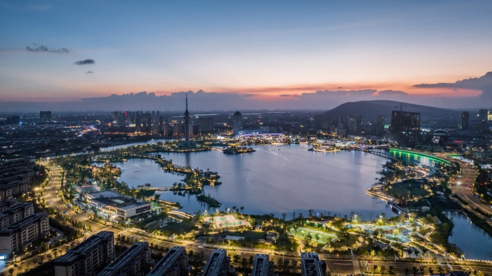 changshu qin lake park by ged