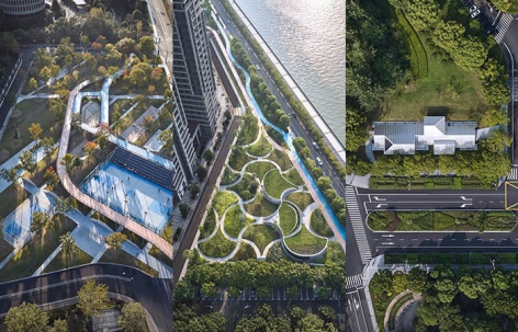 杭州滨江公共空间·银杏驿与大桥驿 / 同济原作设计工作室