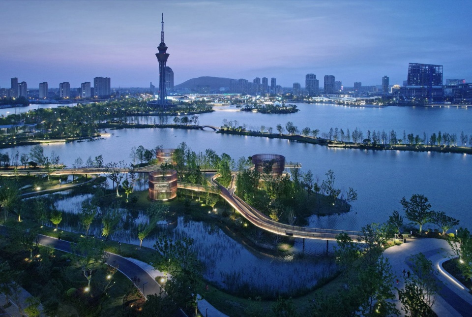 changshu qin lake park by ged