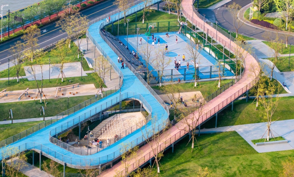 hangzhou riverfront public space the yinxing station the daqiao station by original design studio