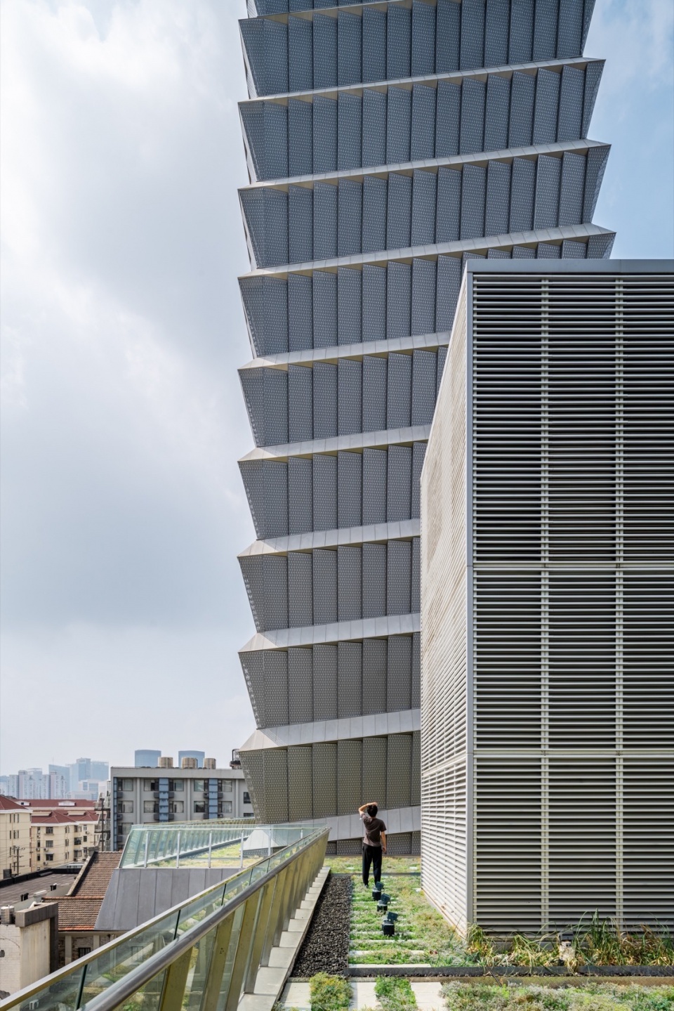 Ventilation Tower at Dongfang Road of East West Passageway and Ventilation Shaft of Pudong Avenue Station on Metro Line 14 Pudong Shangha...