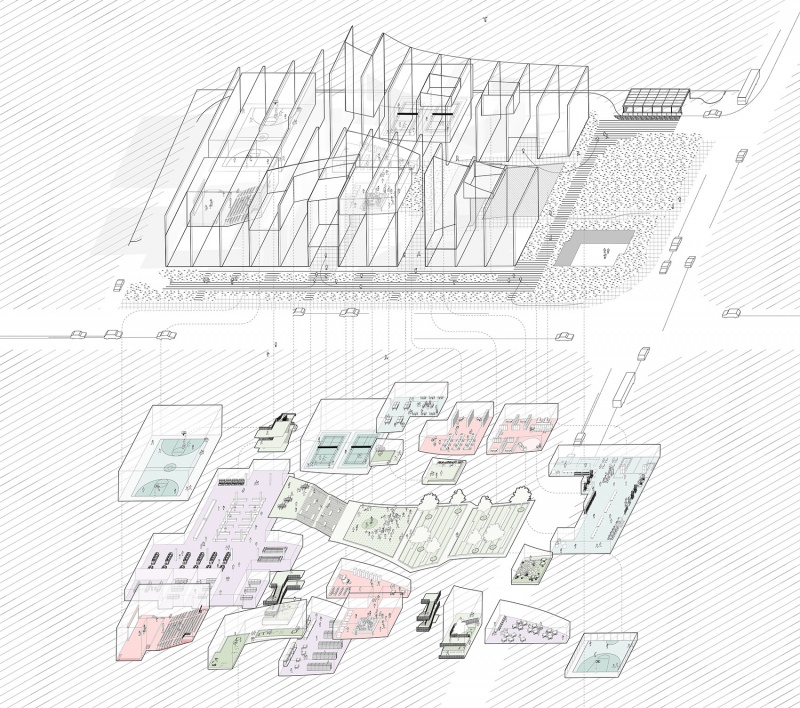 zhelin community center by one design
