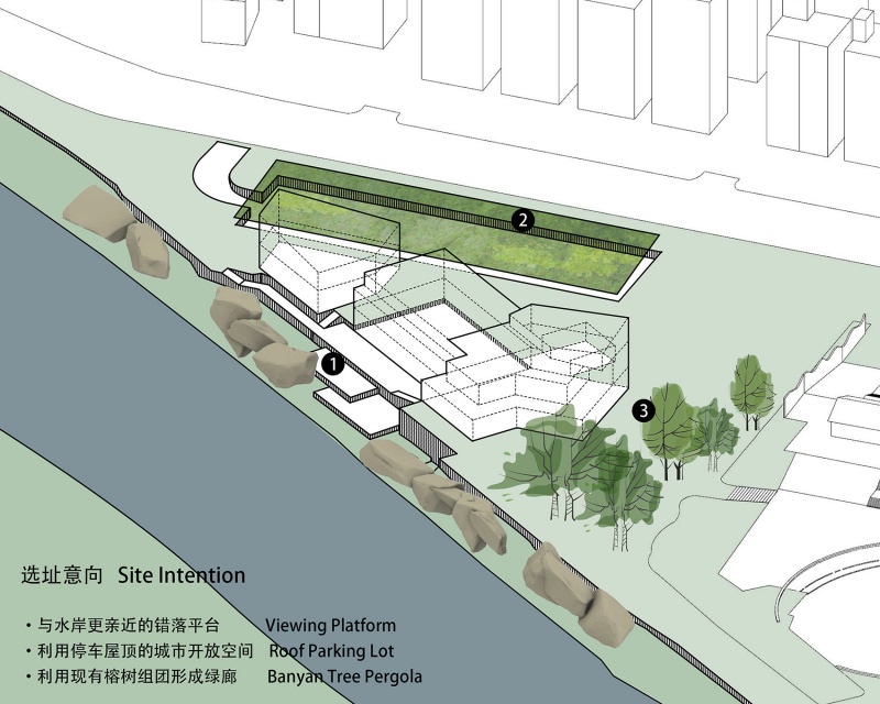 longgang river blueway pavilion by atelier liu yuyang