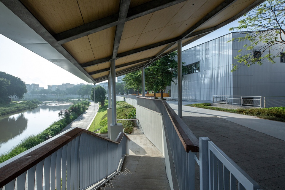 longgang river blueway pavilion by atelier liu yuyang