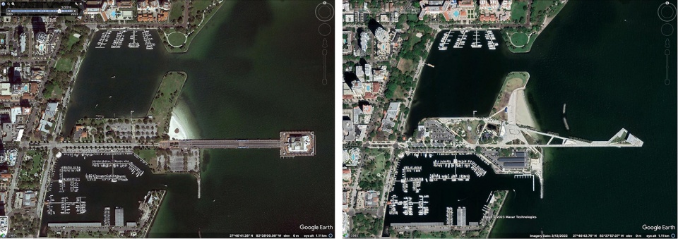 ST PETE PIER Before After