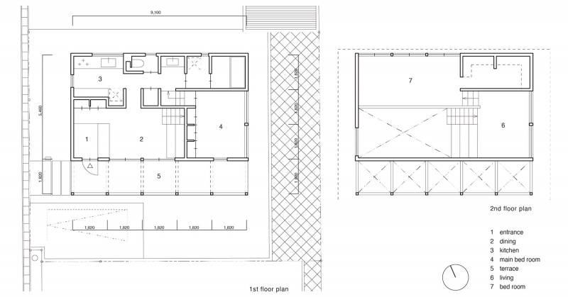 frame and window by shinji nakano architects