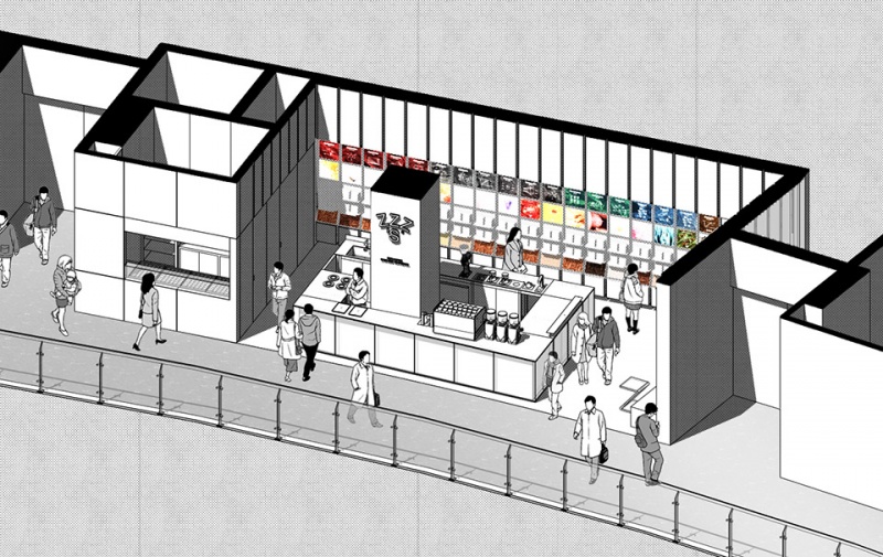 zzzs coffee tianhuan store by atelier oo