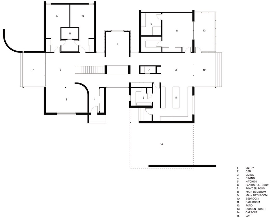 The Dogtrot House by Studio Becker Xu