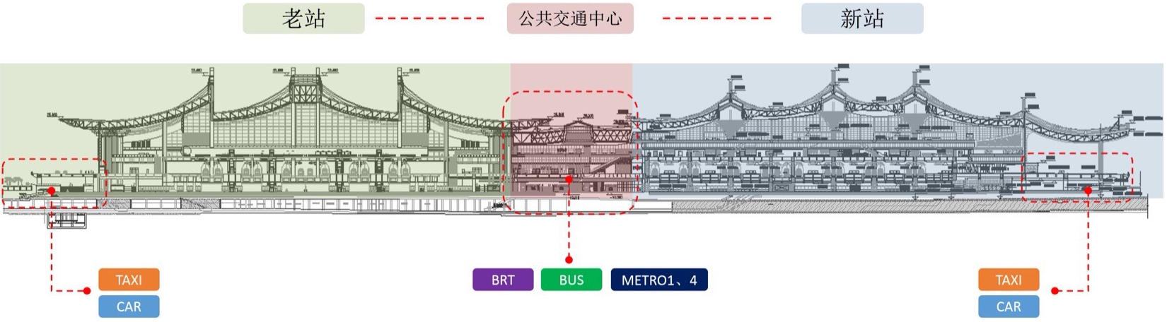 Xiamen North Station Expansion Design by CCDI Beijng Interior Design Center