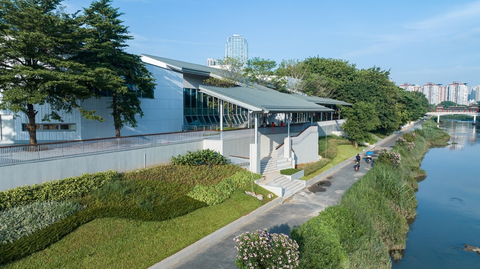 longgang river blueway pavilion by atelier liu yuyang