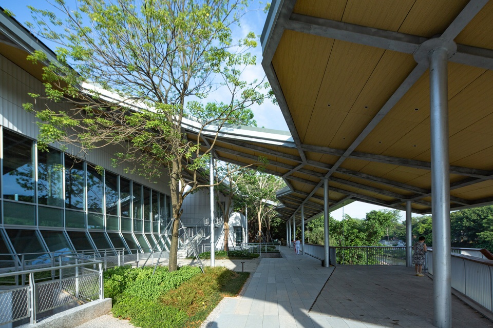 longgang river blueway pavilion by atelier liu yuyang