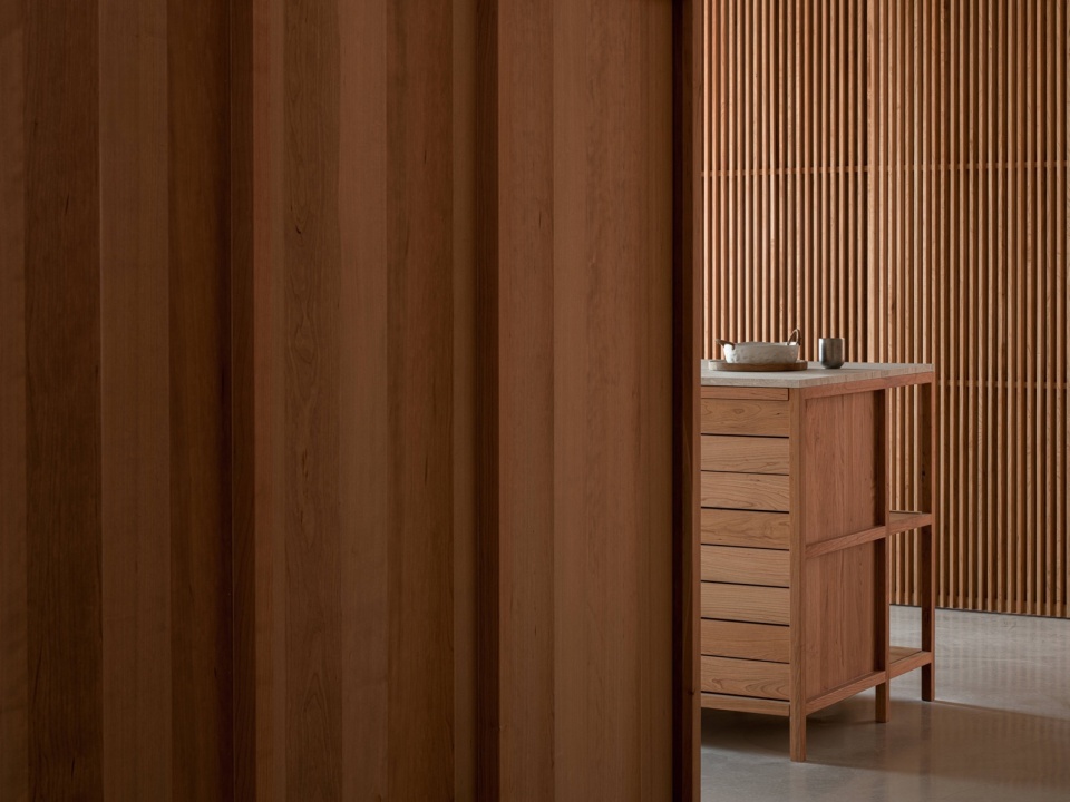 wooden structure in concrete by wuy architects