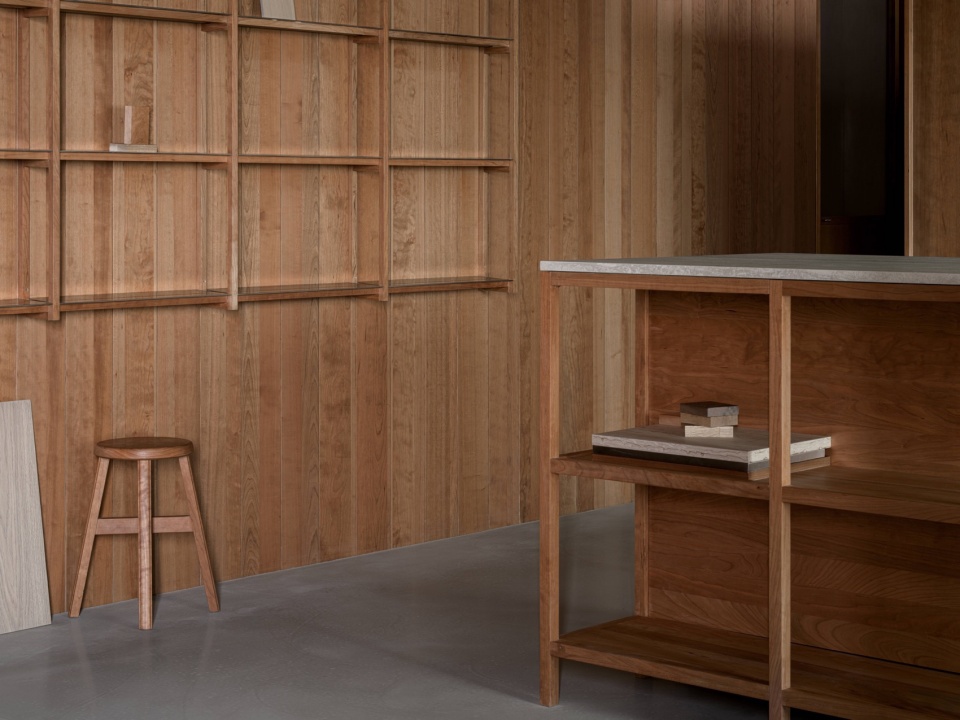 wooden structure in concrete by wuy architects