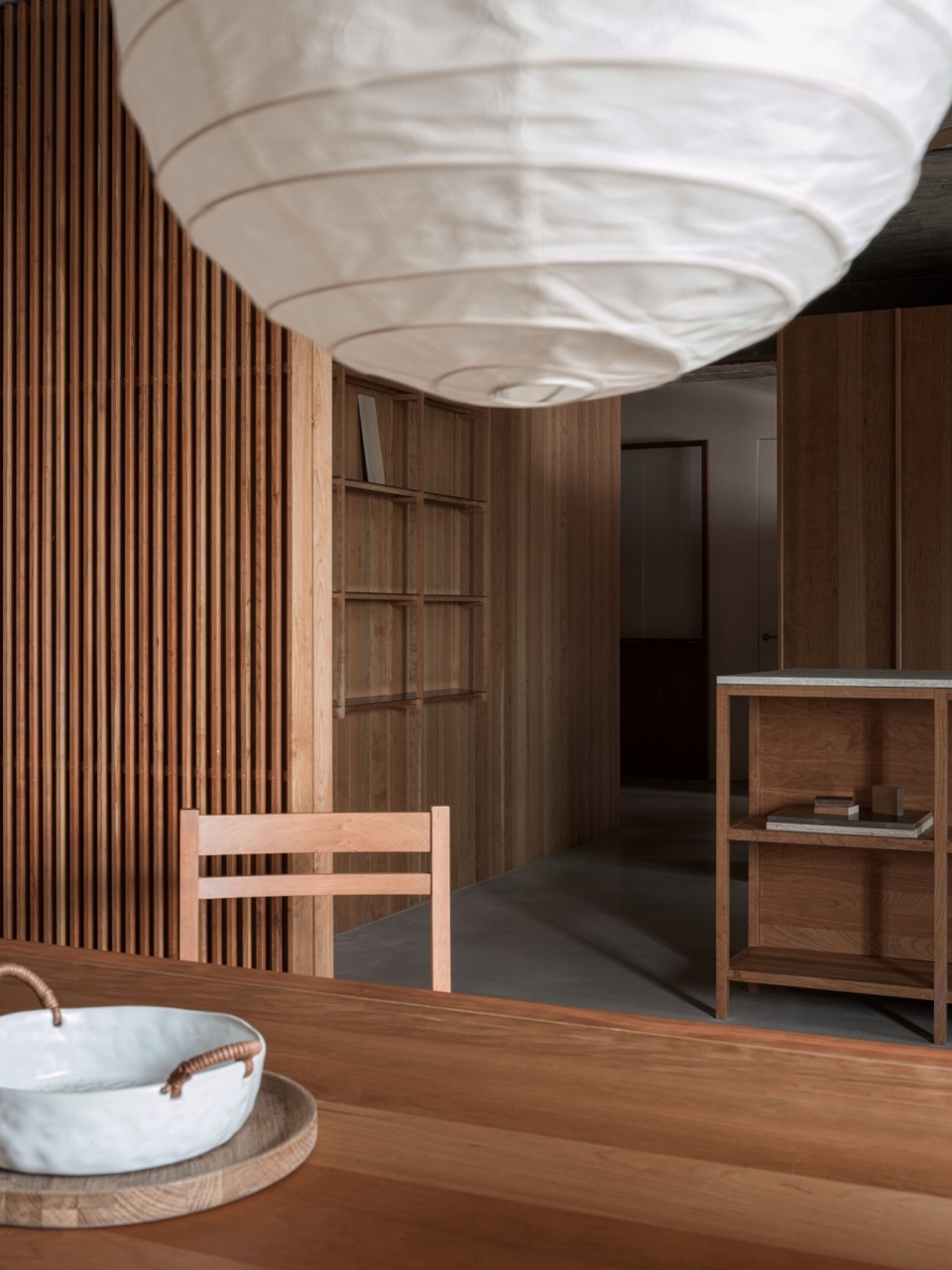 wooden structure in concrete by wuy architects