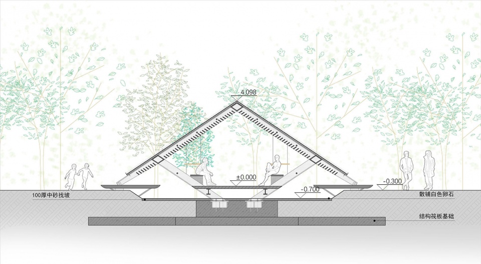 大桥驿 剖面图 the yinxing station the daqiao station