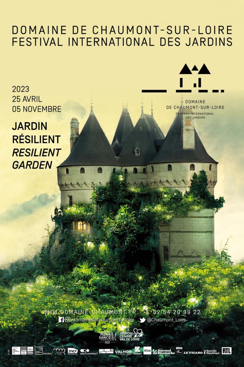 2023年肖蒙国际花园节主题 弹性花园Resilient Garden