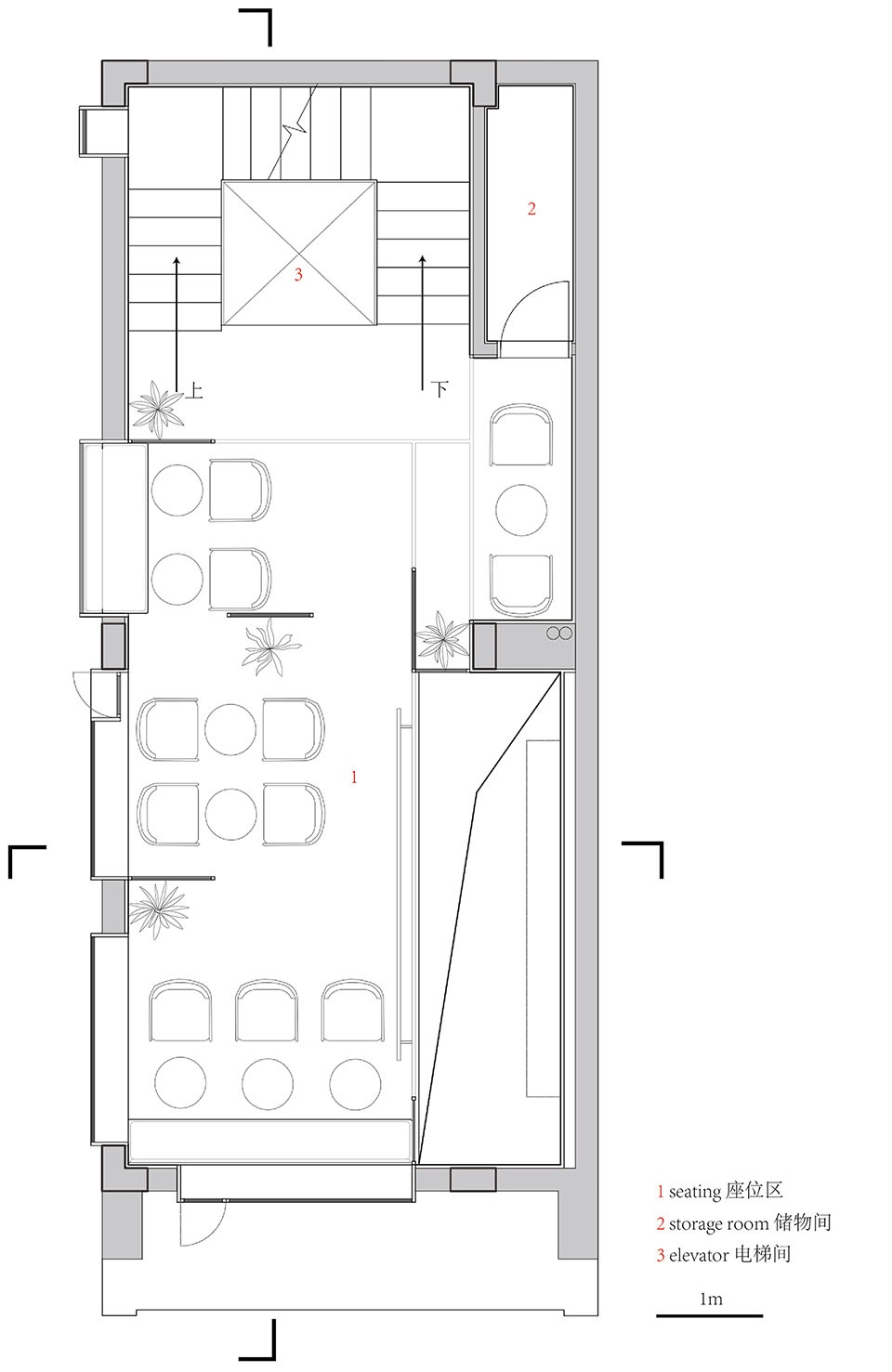 二层平面图 Second floor plan ©URBAN NoMAD