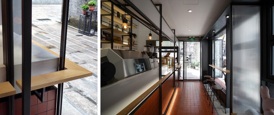 服务吧台及构造细节 Service bar and construction details ©URBAN NoMAD