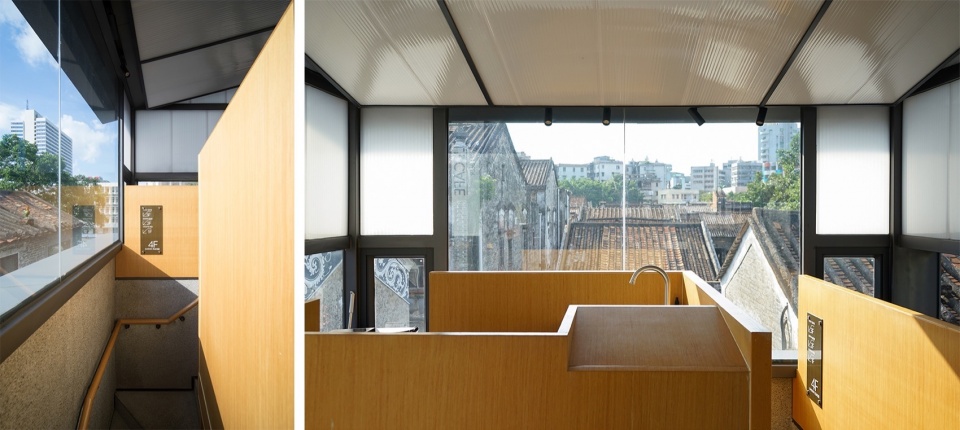 窗框系统将室外风景重新构图 The window frame system re composes the outdoor scenery ©URBAN NoMAD
