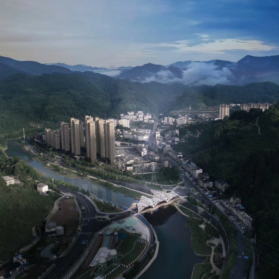 项目远景 Distant View©赵逵教授工作室 gezihua bridge