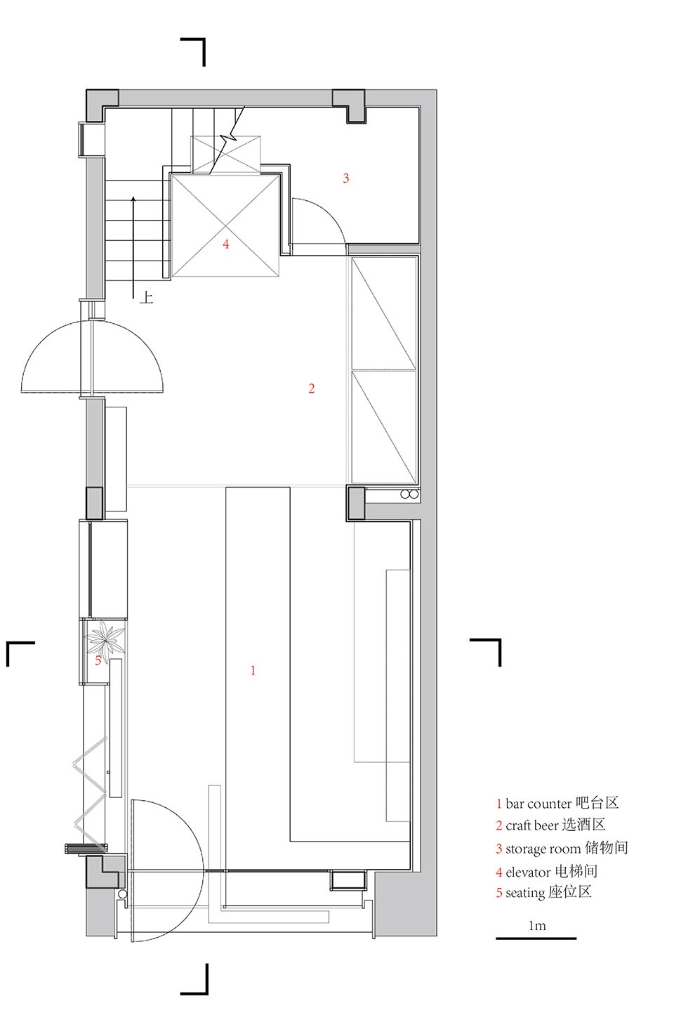 首层平面图 First floor plan ©URBAN NoMAD