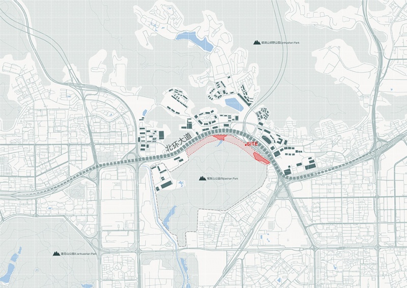 design of the north entrance of bijiashan park by ace design