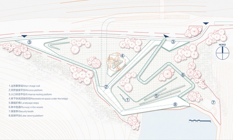 design of the north entrance of bijiashan park by ace design