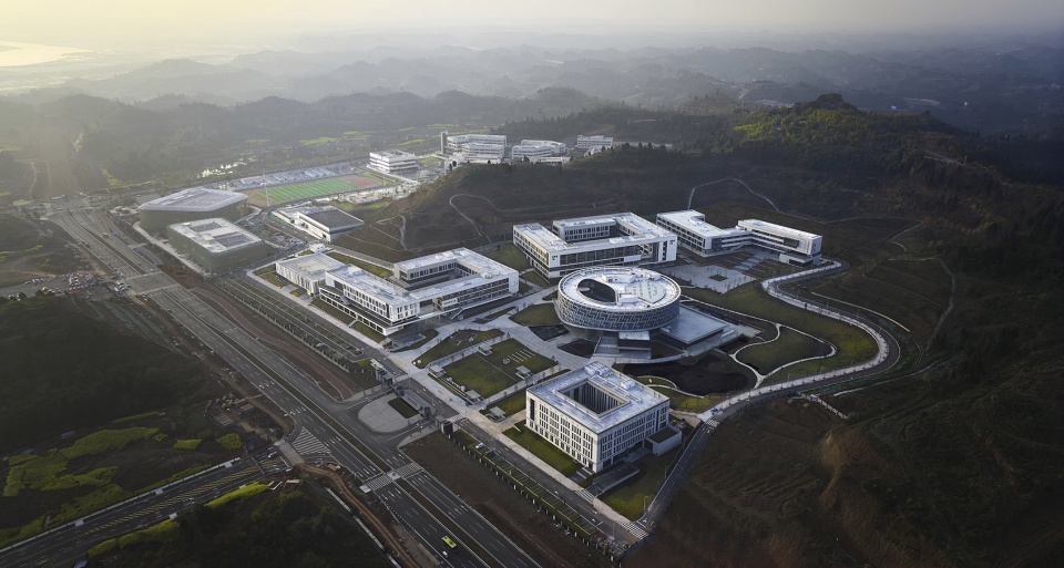 library of chongqing electric power college by guzhihongstudio