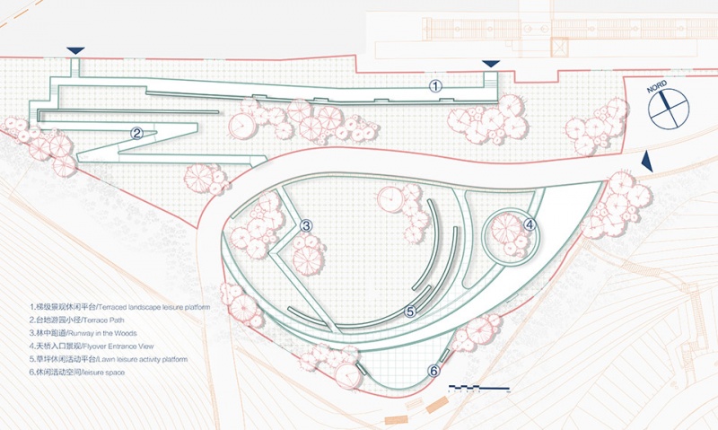 design of the north entrance of bijiashan park by ace design