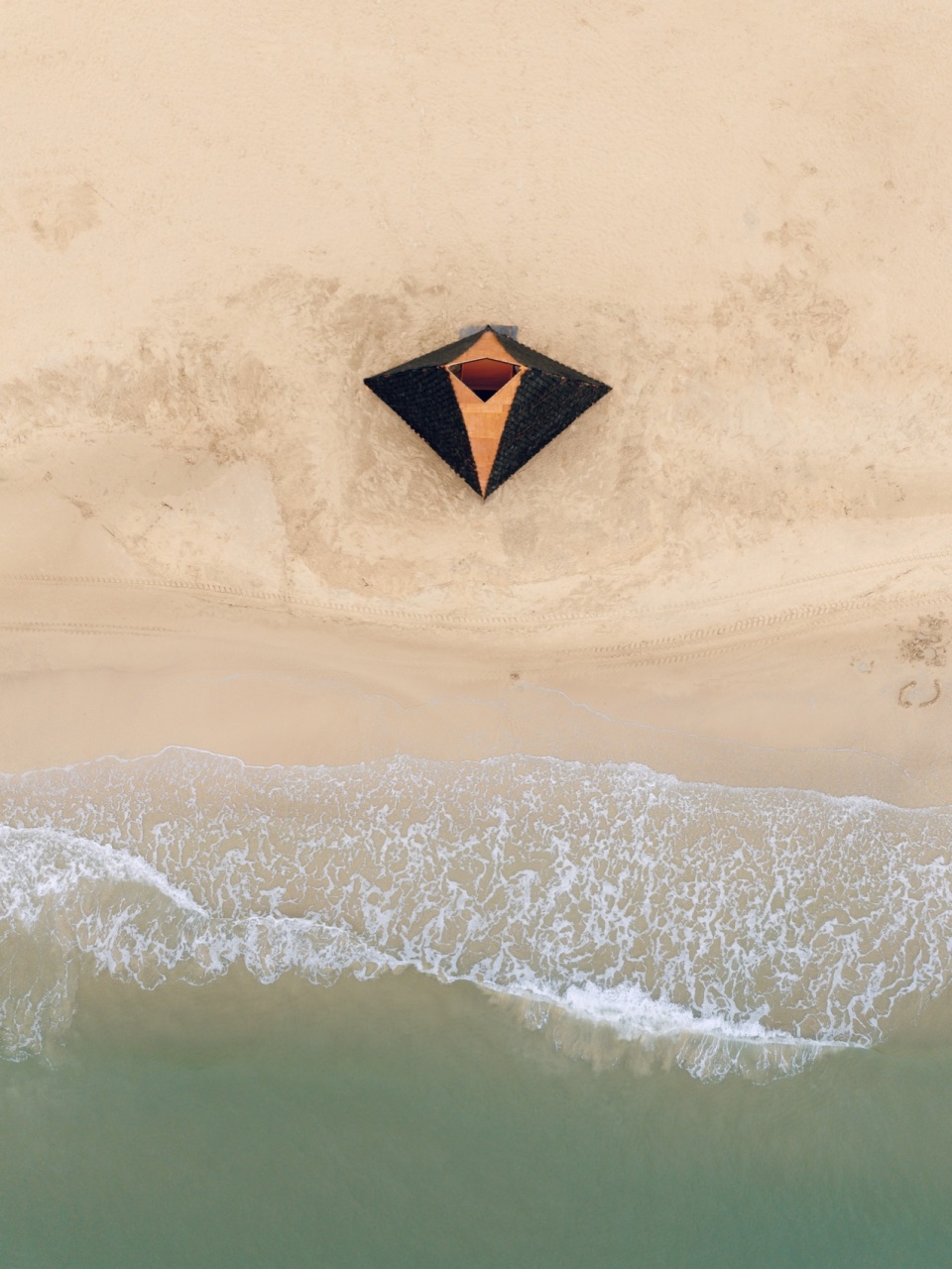 fire wings seaside bonfire at the 2024 aranya theater festival by atelier heimat