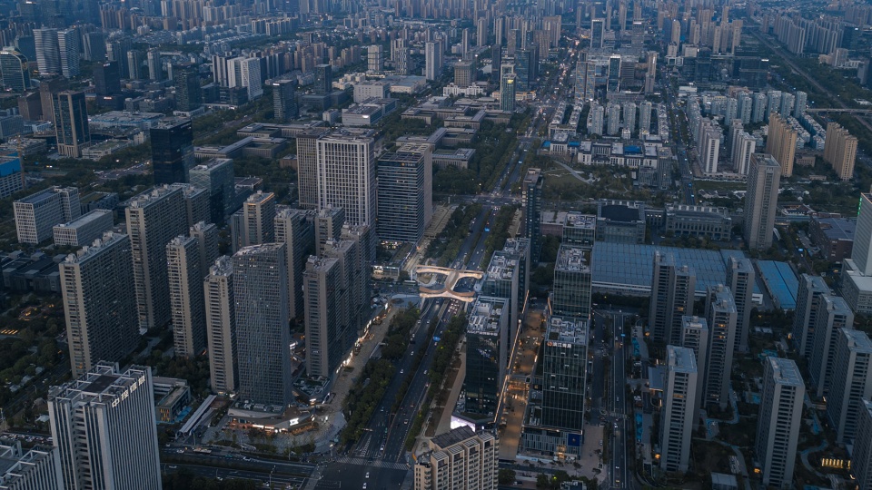 the pedestrian bridge of binkang road and jucai road by chinacuc