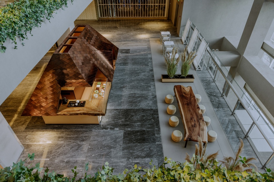 theatre tea pavilions by kooo architects