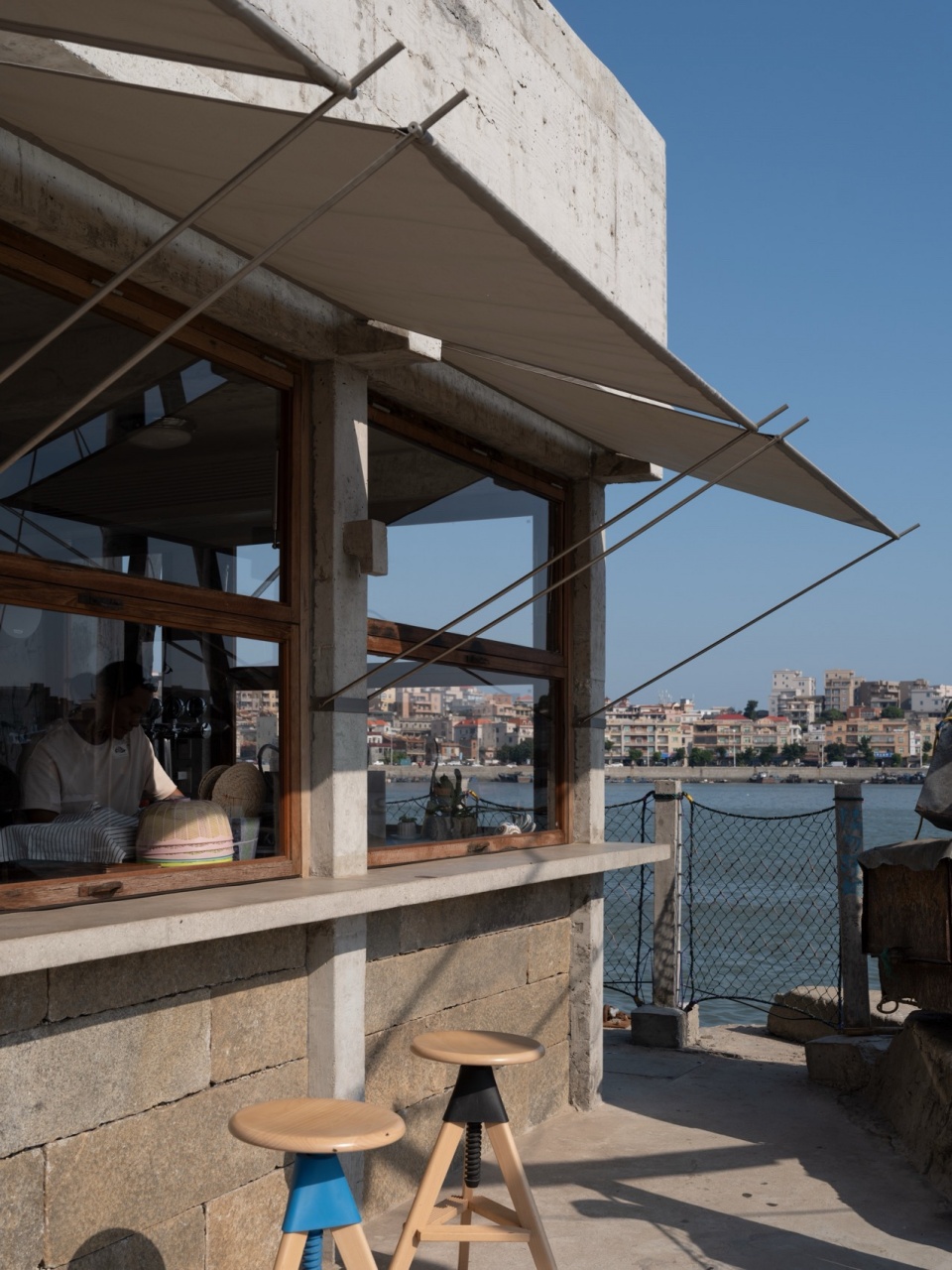 local fish cafe at xiangzhi wharf by devolution